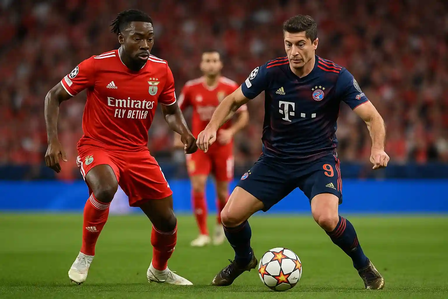 Benfica vs Munich trong trận đấu quan trọng